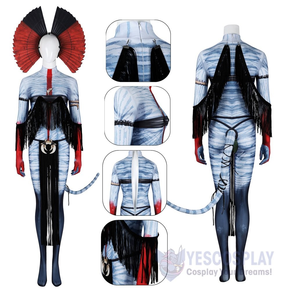 Avatar Fire and Ash Varang Cosplay Costume Jumpsuit for Adults