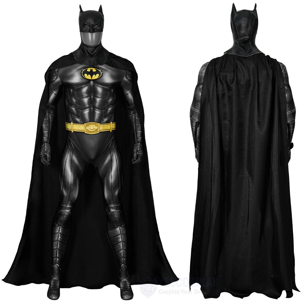 2023 Movie TF Michael Keaton Cosplay Costume Jumpsuit With Cloak