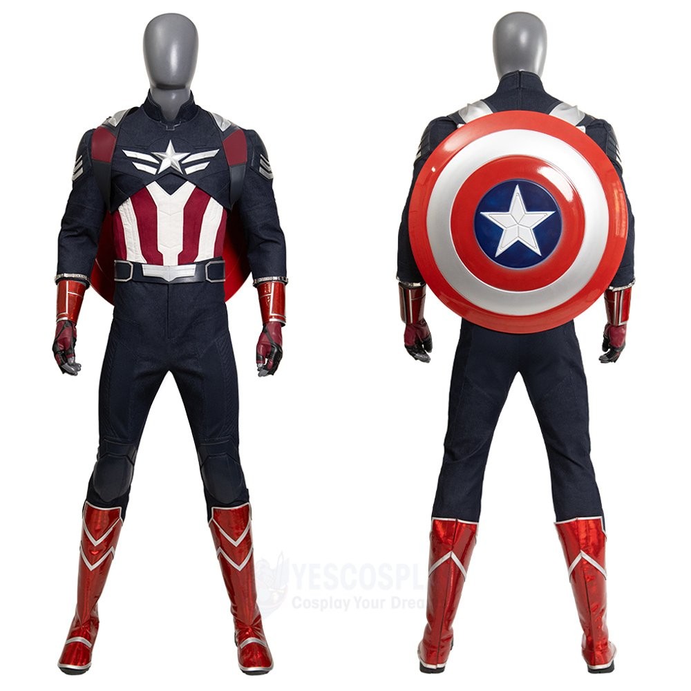 Sam Wilson Captain America Cosplay Costumes Brave New World Edition