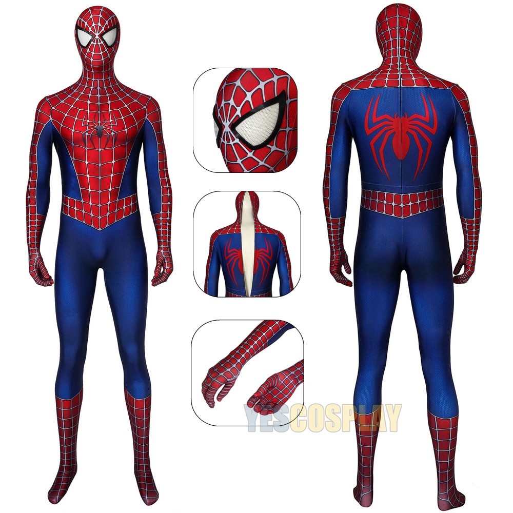 Classic Spider-man Suit Tobey Maguire Cosplay Costume