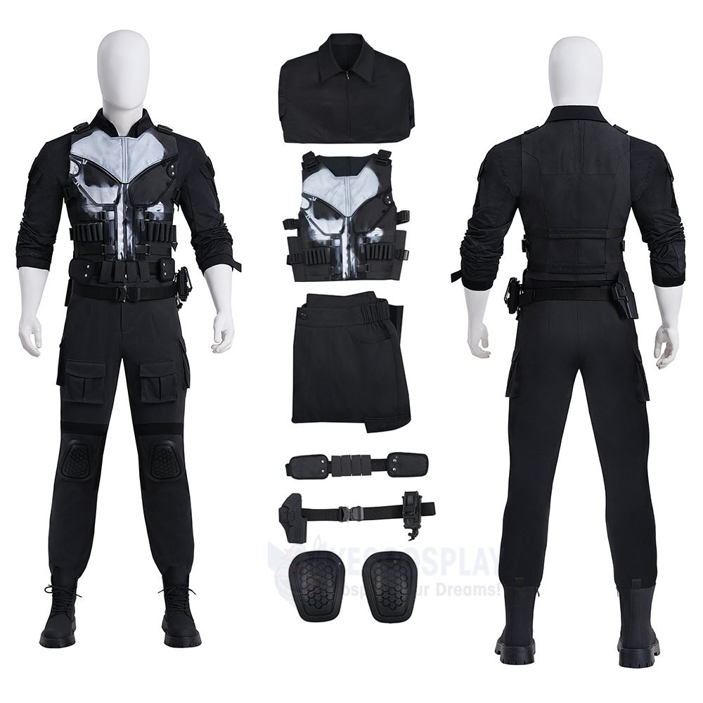 Punisher Cosplay Costumes Daredevil Born Again Frank Castle Premium Version