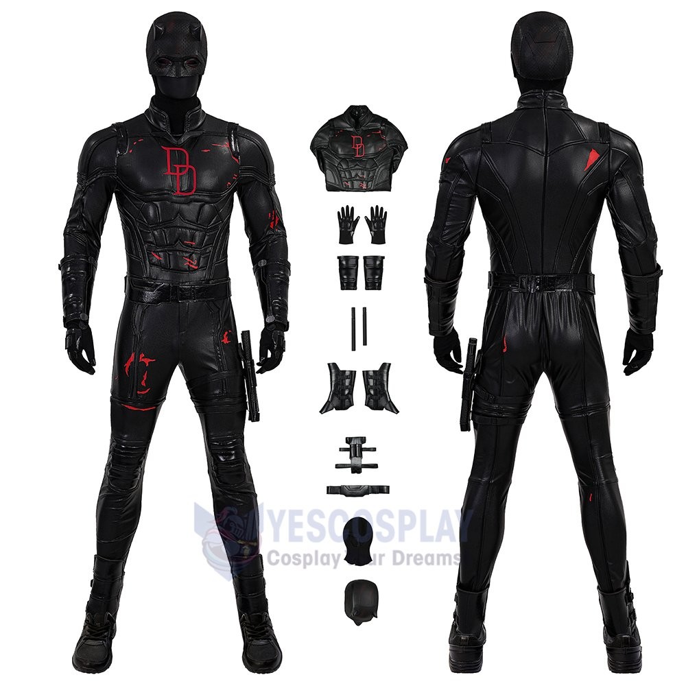 Matt Murdock Daredevil Black Suit Born Again S2 Cosplay Costume