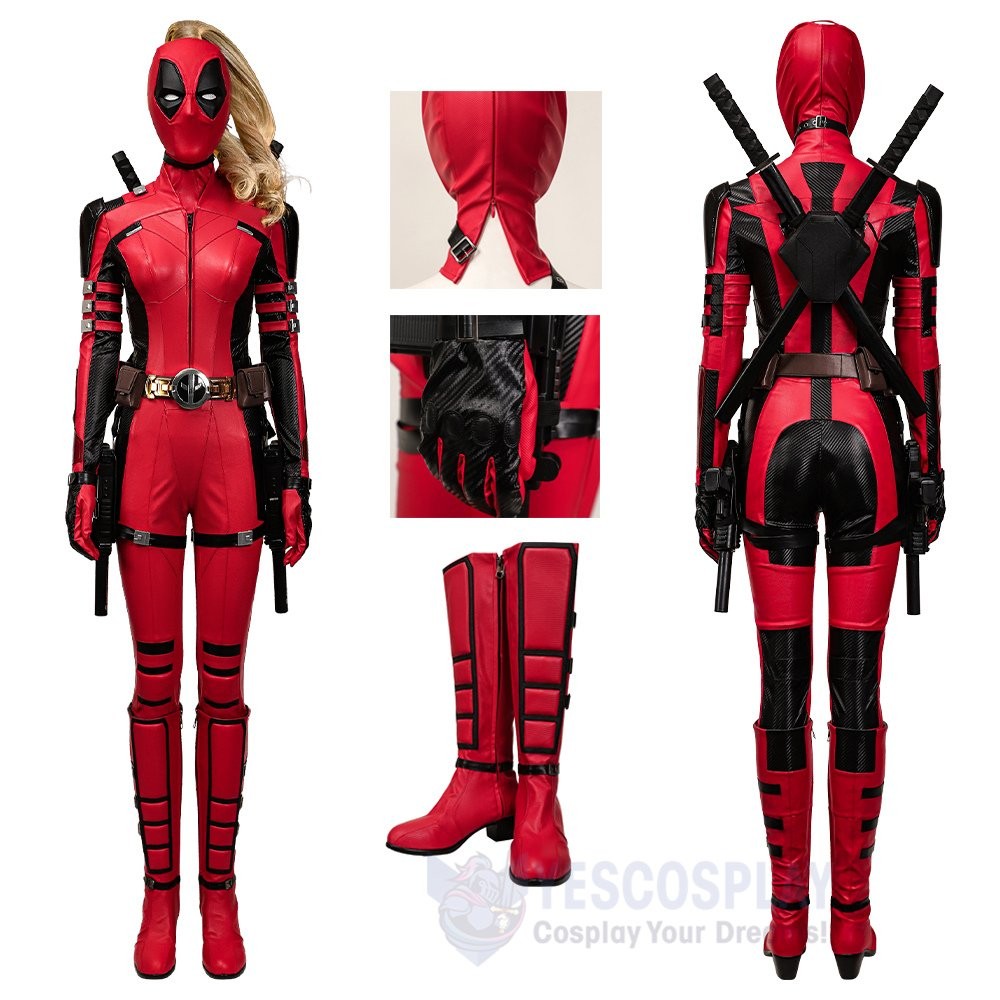 2024 Deadpool & Wolverine Lady Deadpool Cosplay Costume Premium Suit