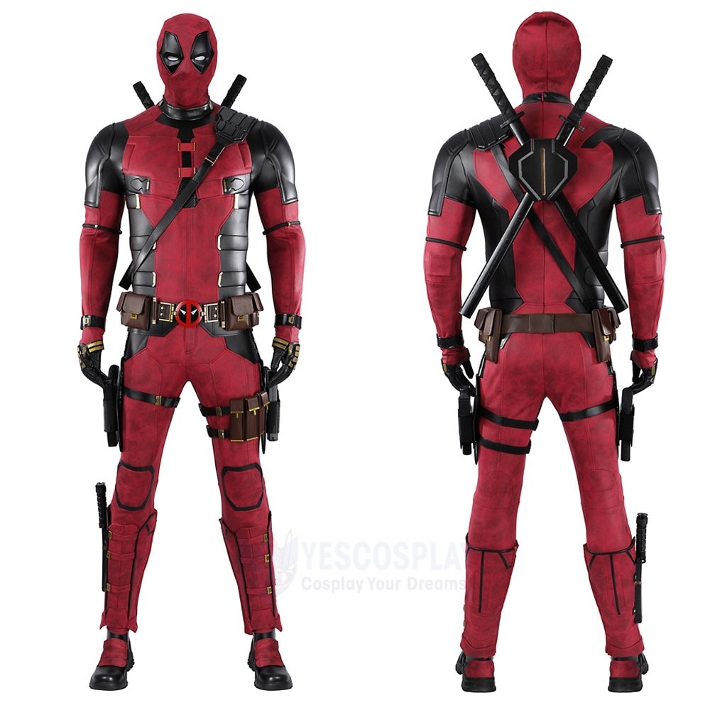 Wade Wilson Upgraded Cosplay Costumes Deadpool 3 Full Set for Fans