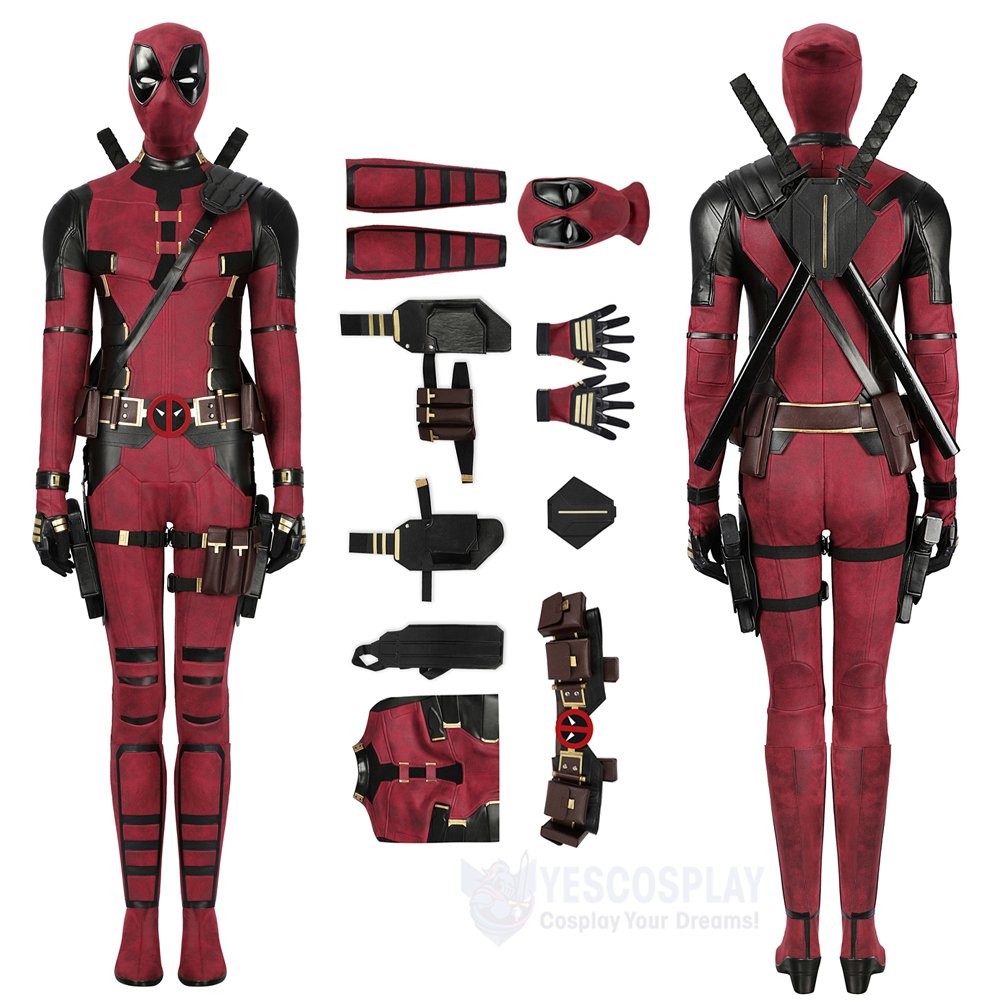 Female Deadpool 3 Cosplay Costume Wade Wilson Cosplay Suit