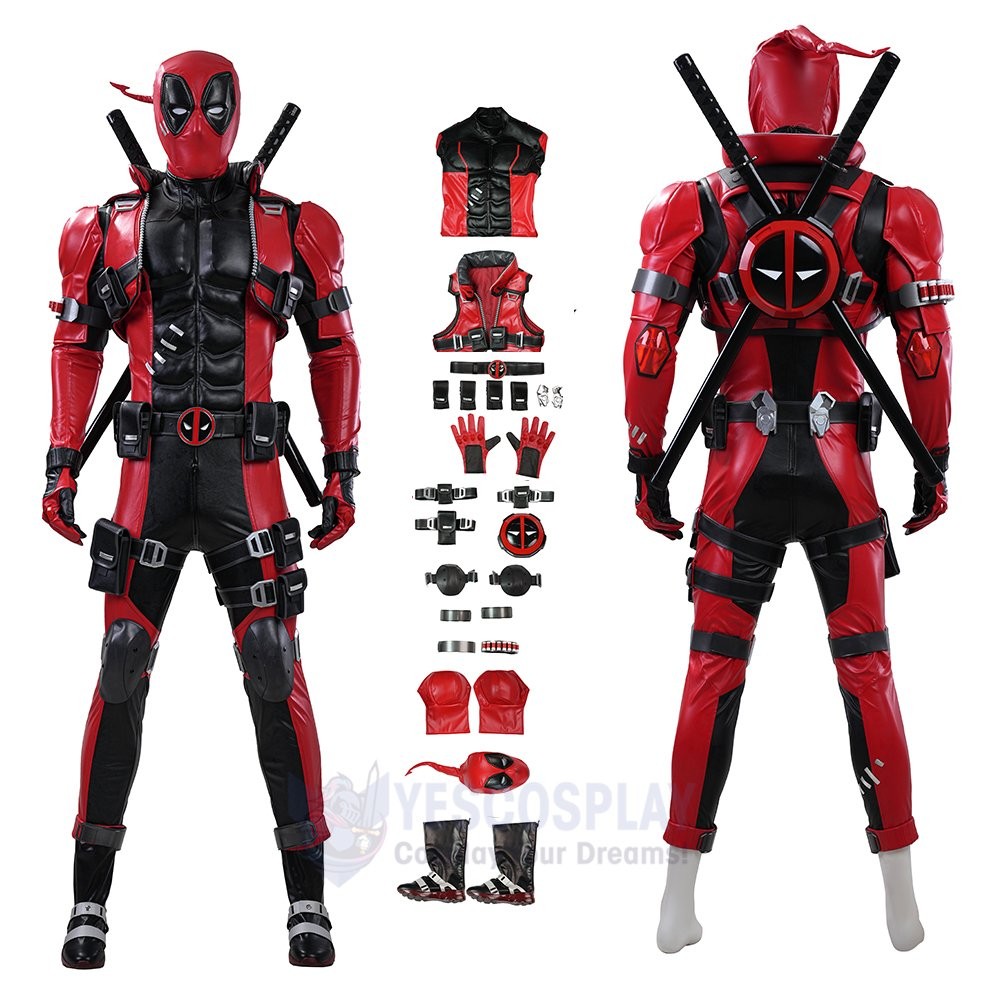 Wade Wilson Deadpool Marvel Rivals V2 Cosplay Costume Full Set