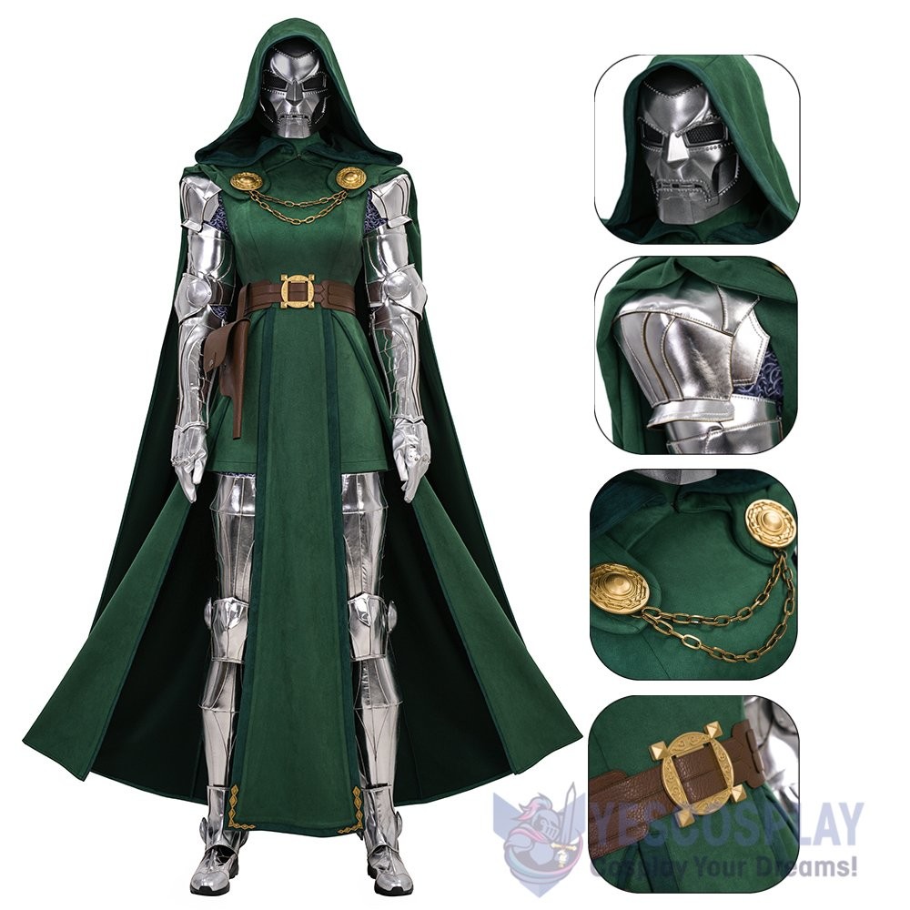 Doctor Doom Victor Von Doom Cosplay Costume for Women Premium Suit