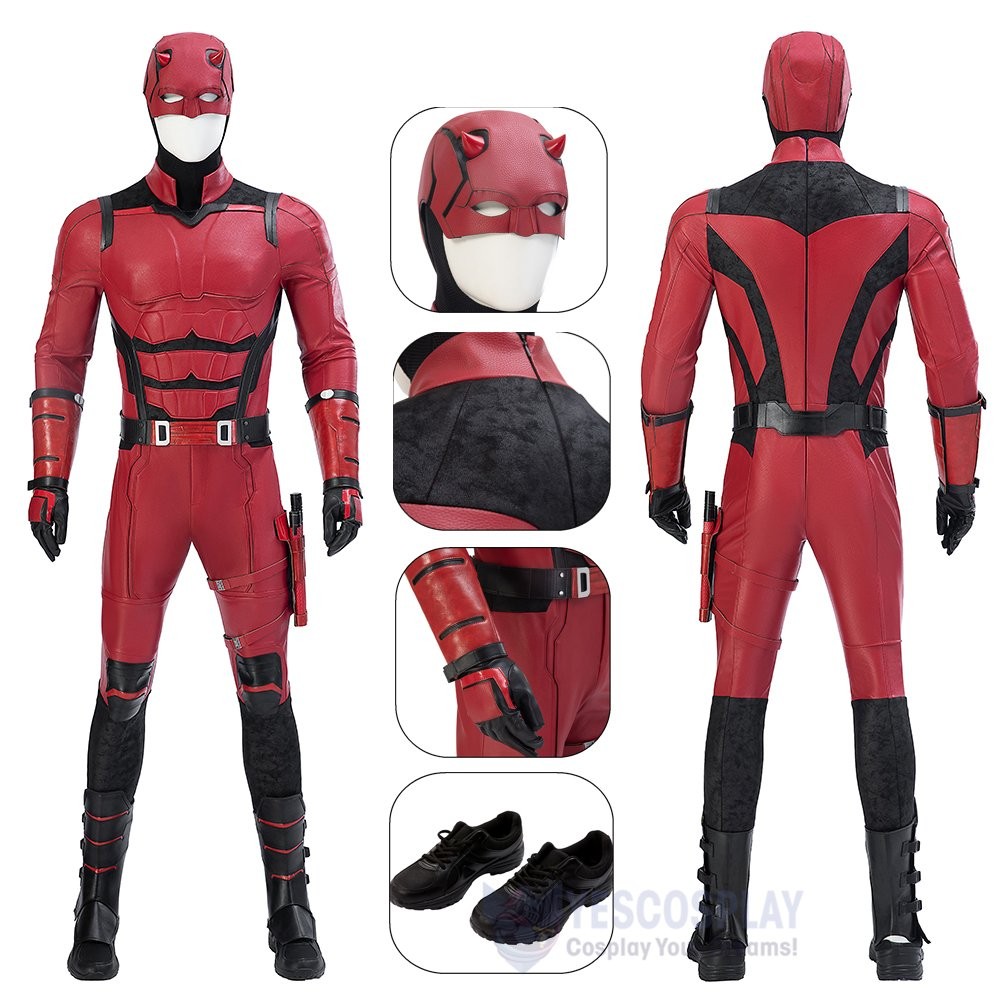 Marvel Daredevil Born Again Matt Murdock Cosplay Costume Superhero Jumpsuit with Mask