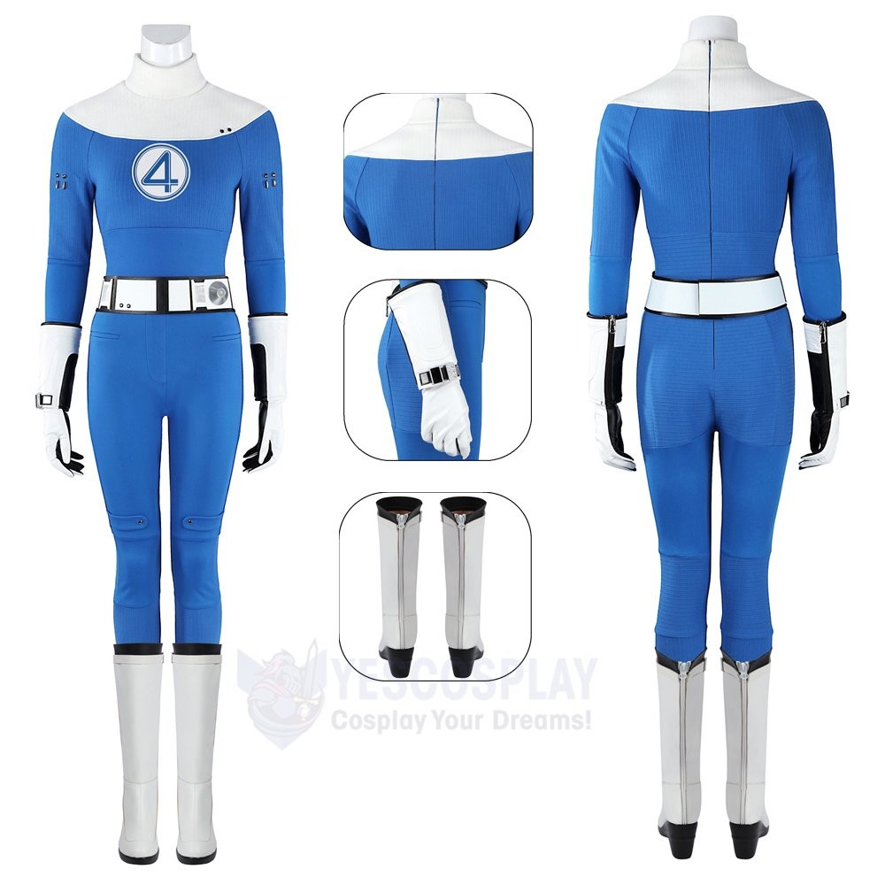 Sue Storm Invisible Woman Cosplay Costumes The Fantastic Four First Steps Look