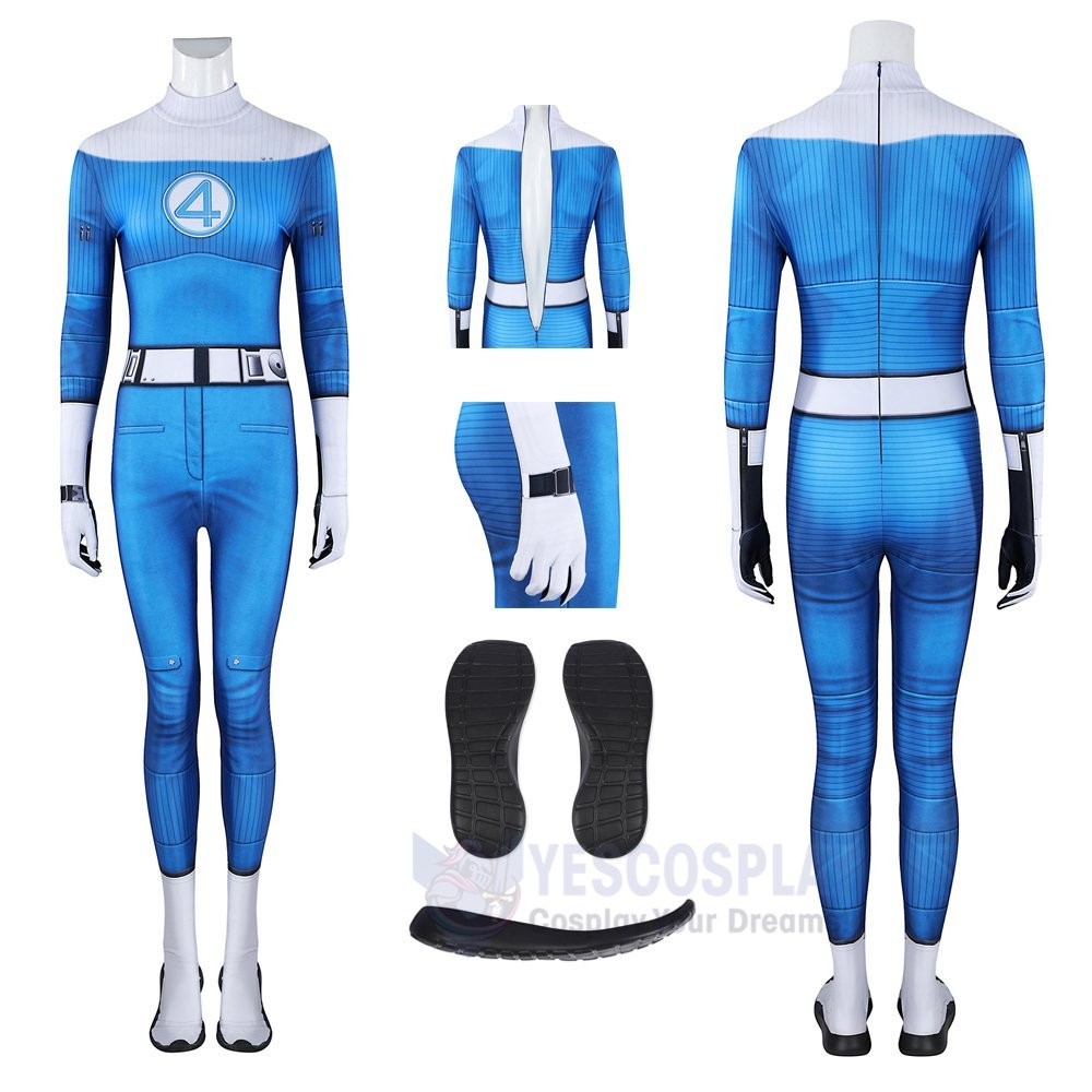 Susan Storm Cosplay JumpSuits Invisible Woman from The Fantastic Four