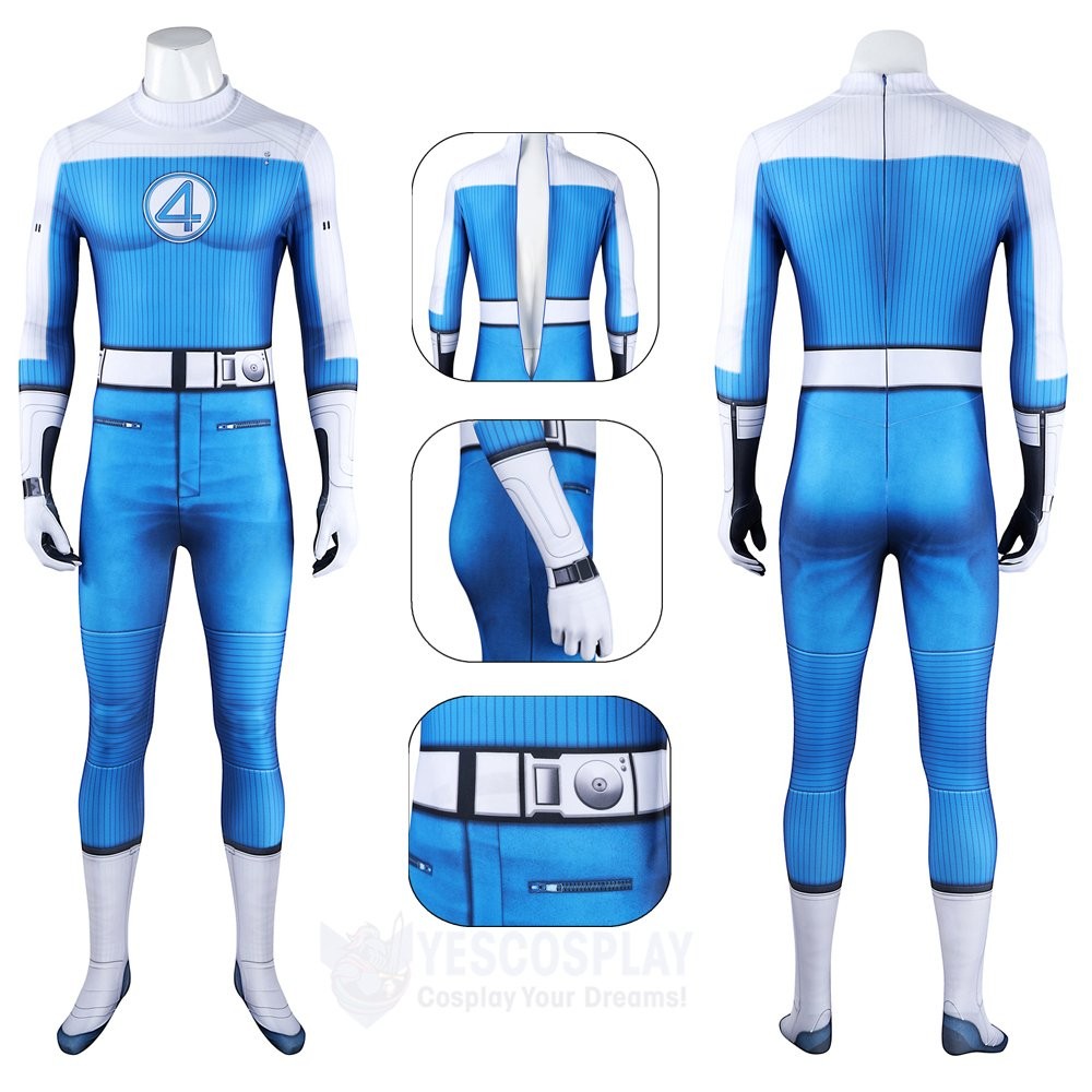 Human Torch Spandex Cosplay Costumes The Fantastic Four First Steps Look
