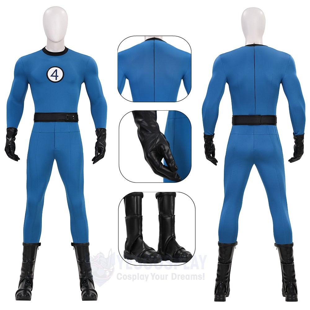 Fantastic Four Mister Fantastic Reed Richards Classic Cosplay Suit