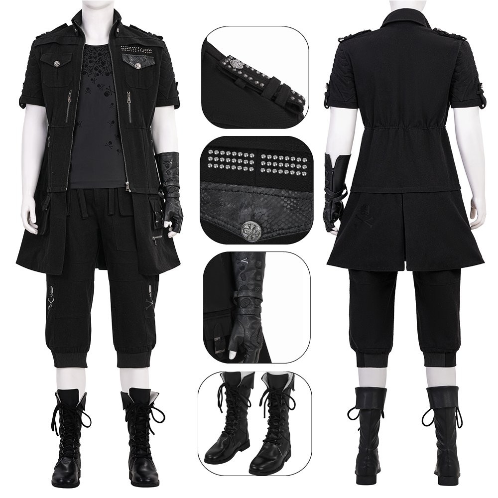 Final Fantasy XV Noctis Lucis Caelum Cosplay Costume Game Edition