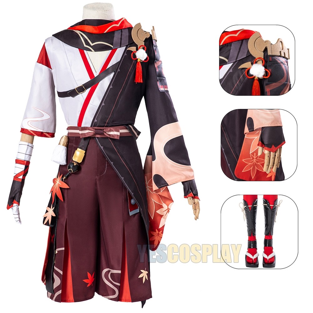 Genshin Impact Kazuha Cosplay Costume For Girls