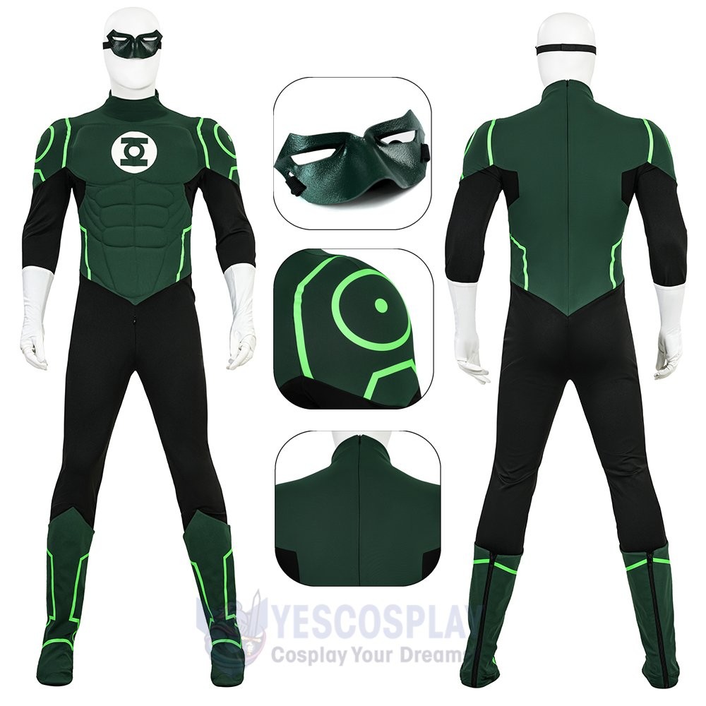 Hal Jordan Cosplay Costume Premium Bodysuit for Adults