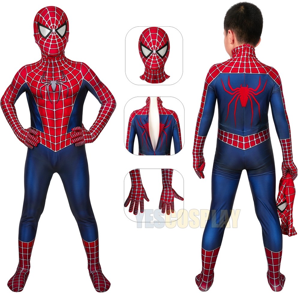 Kids Spider-man 2 Tobey Maguire Cosplay Suit For Halloween - YesCosplay