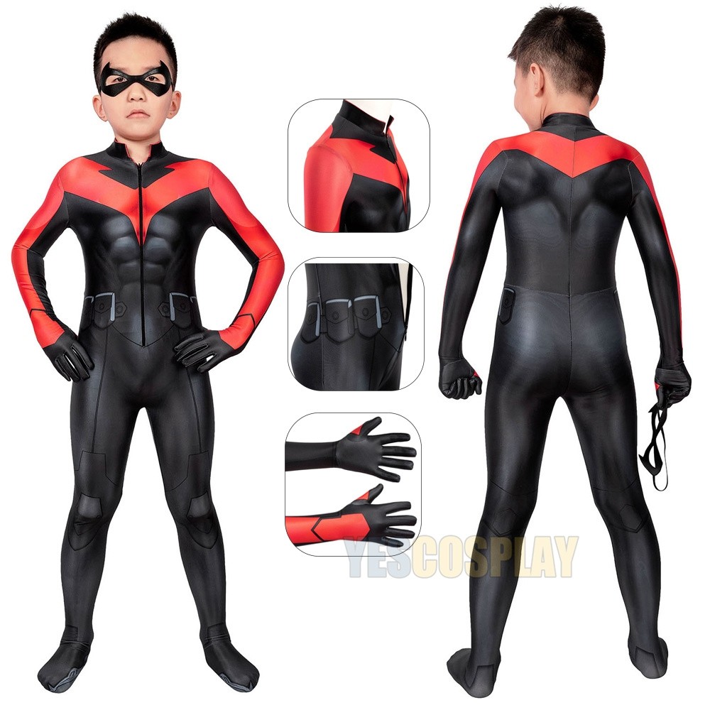 Kids Teen Titans The Judas Contract Dick Grayson Cosplay Suit