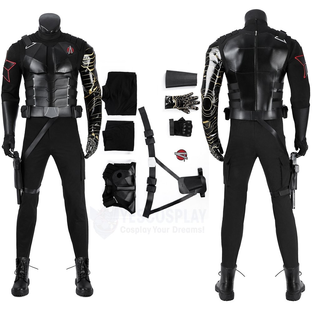 Winter Soldier Cosplay Costumes New Avengers Bucky Barnes Deluxe Halloween Suits