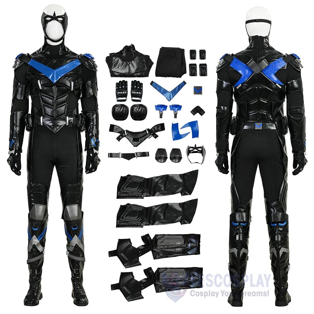 Dark Knight Arkham Knight Dick Grayson Cosplay Costume Suit