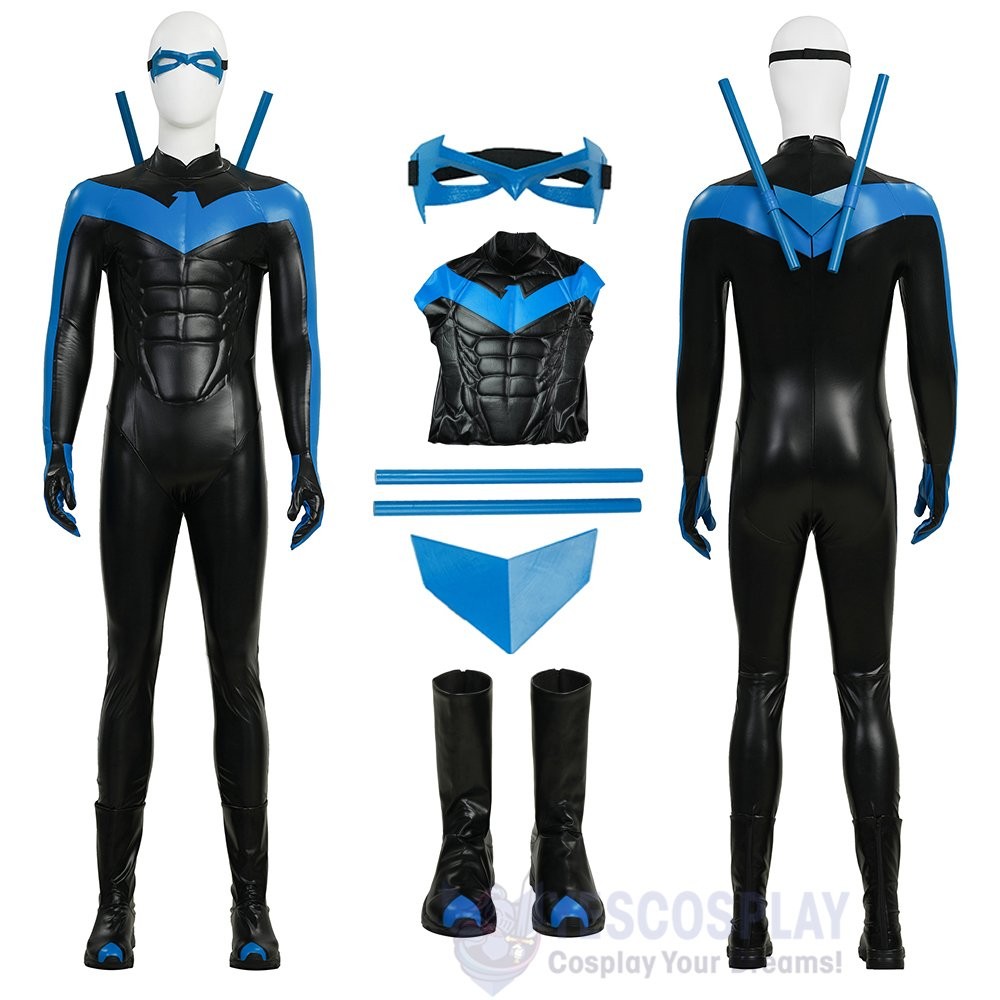 Dick Grayson Dick Grayson Blue Comic Edition Cosplay Costume for Adults