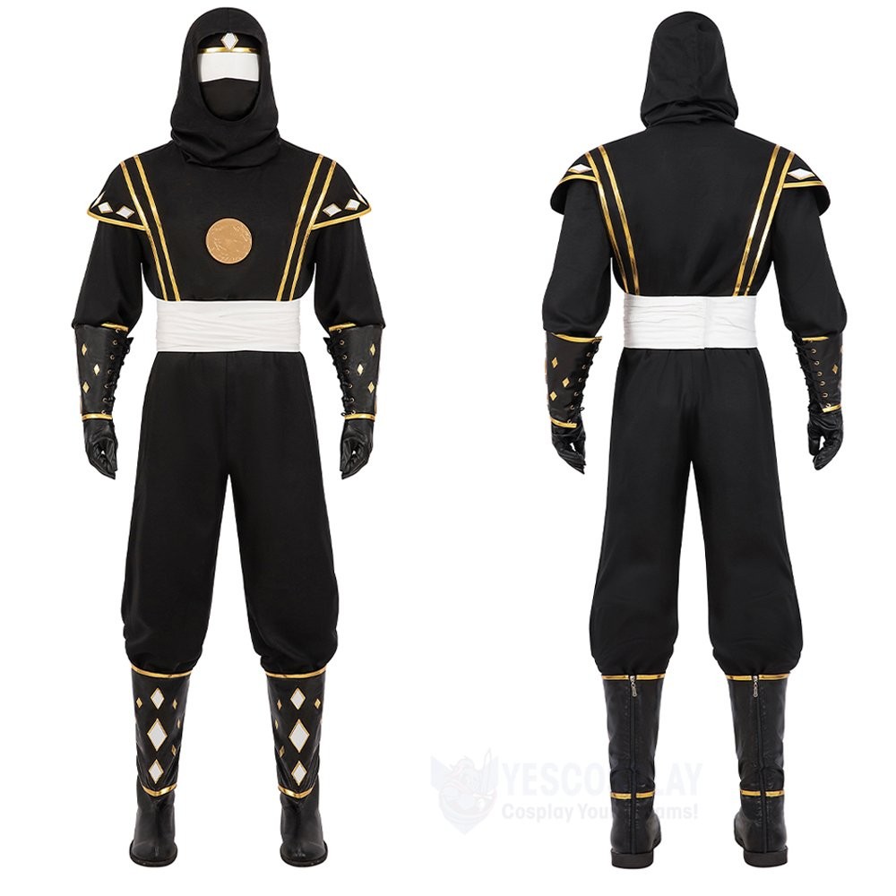 Power Rangers Black Ninja Cosplay Costumes Adam Park Cosplay Suit