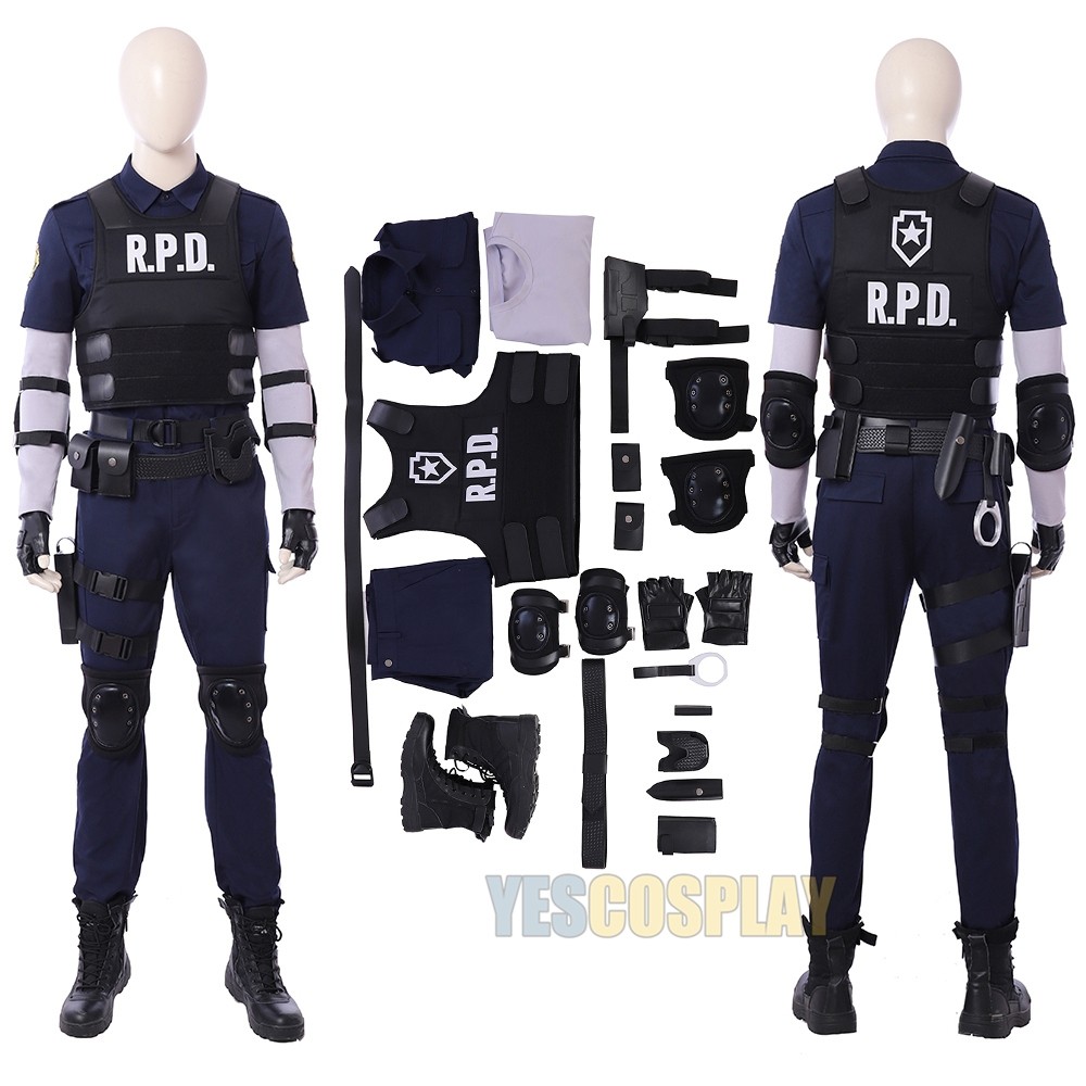 Resident Evil 2 Remake Costume Leon R.P.D. Cosplay Suit