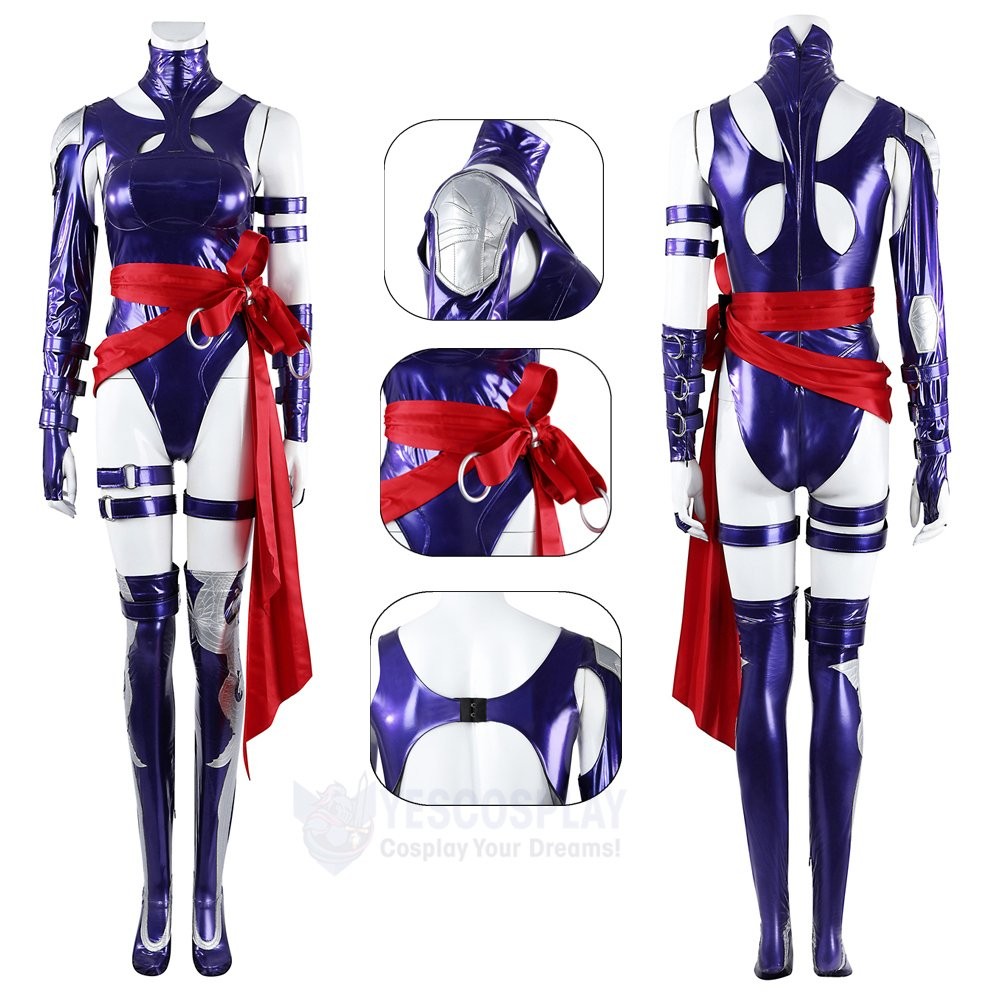 Psylocke Vengeance Cosplay Costumes Rivals Character Suits