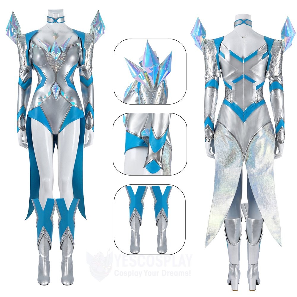 Emma Frost Cosplay Costumes Rivals Elegant White Queen Superhero Suits