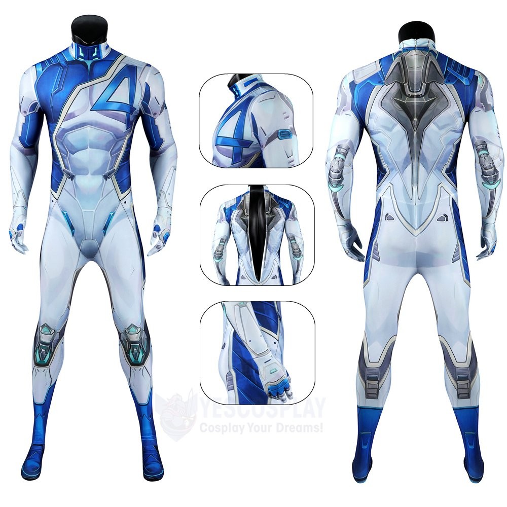 Mister Fantastic Cosplay Costumes Rivals Fantastic Four JumpSuits Outfit
