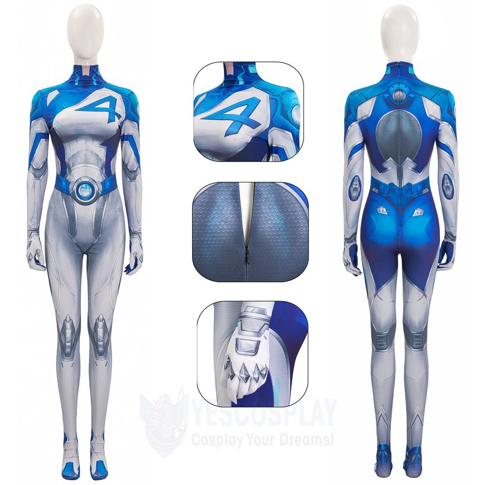 Invisible Woman Cosplay Costumes Rivals Halloween Superhero Suits