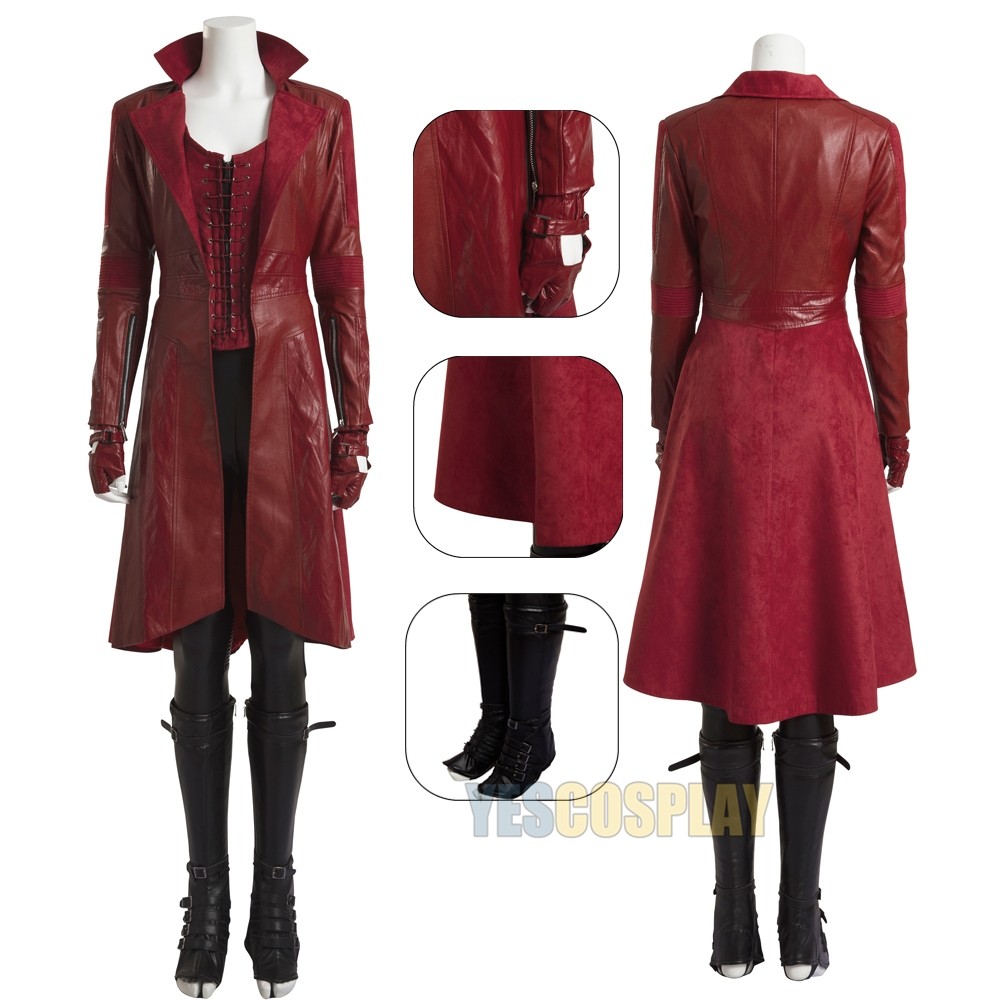 Scarlet Witch Costume Wanda Maximoff Classic Cosplay Suits