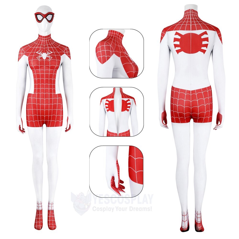 Mary Jane Watson Crimson She-Devil Cosplay Costumes Spider-Man Earth-18119 Suits