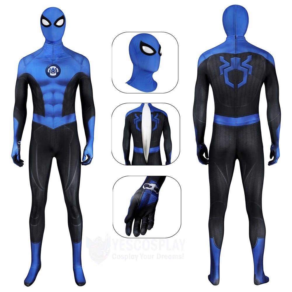 Spider-Man 2 Cosplay Costumes New Blue Suits Game-Inspired Outfit