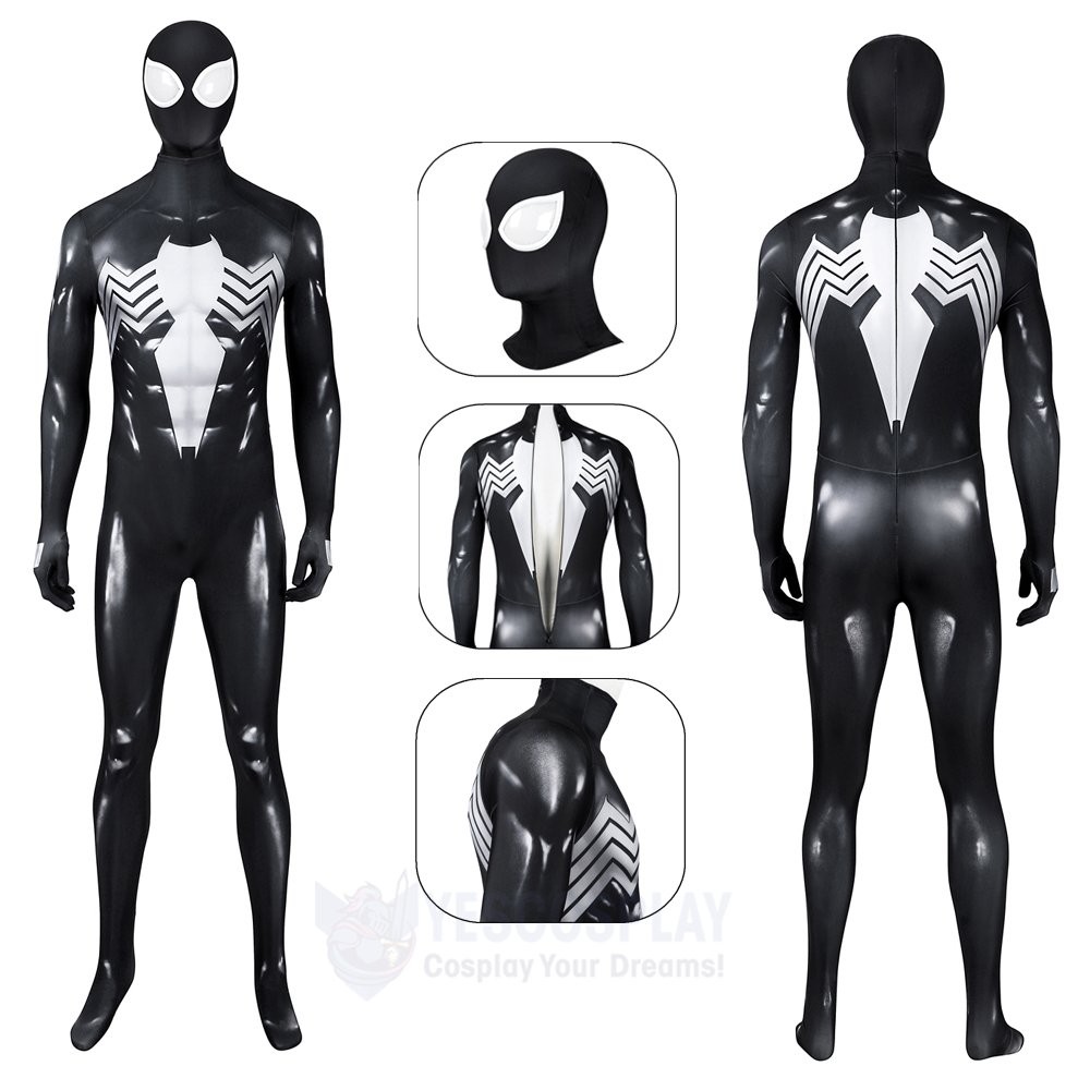 Spider-Man 2 Peter Parker Classic Black Suit Cosplay Costume
