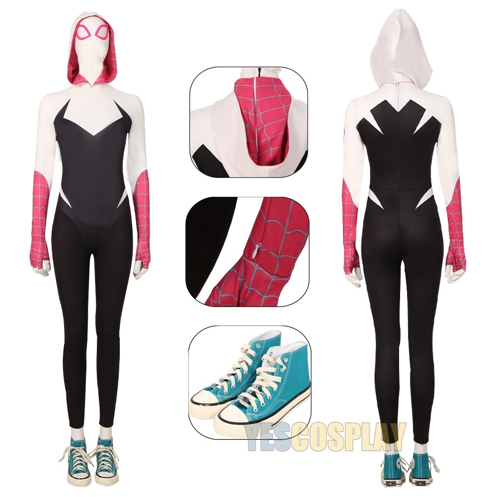 Spiderman Across The Spider-Verse Gwen Stacy Cosplay Costume