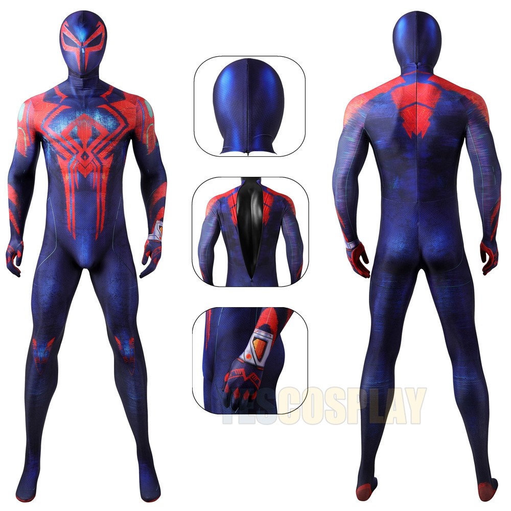Across The Spider-Verse Spiderman 2099 Miguel O'Hara Cosplay Costumes