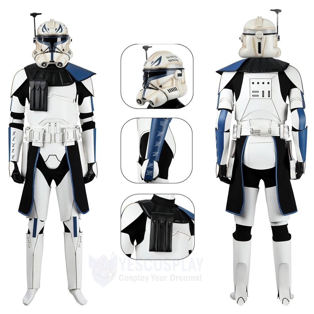 Captain Rex Cosplay Costumes Star Wars The Clone Wars Full Halloween Outfit