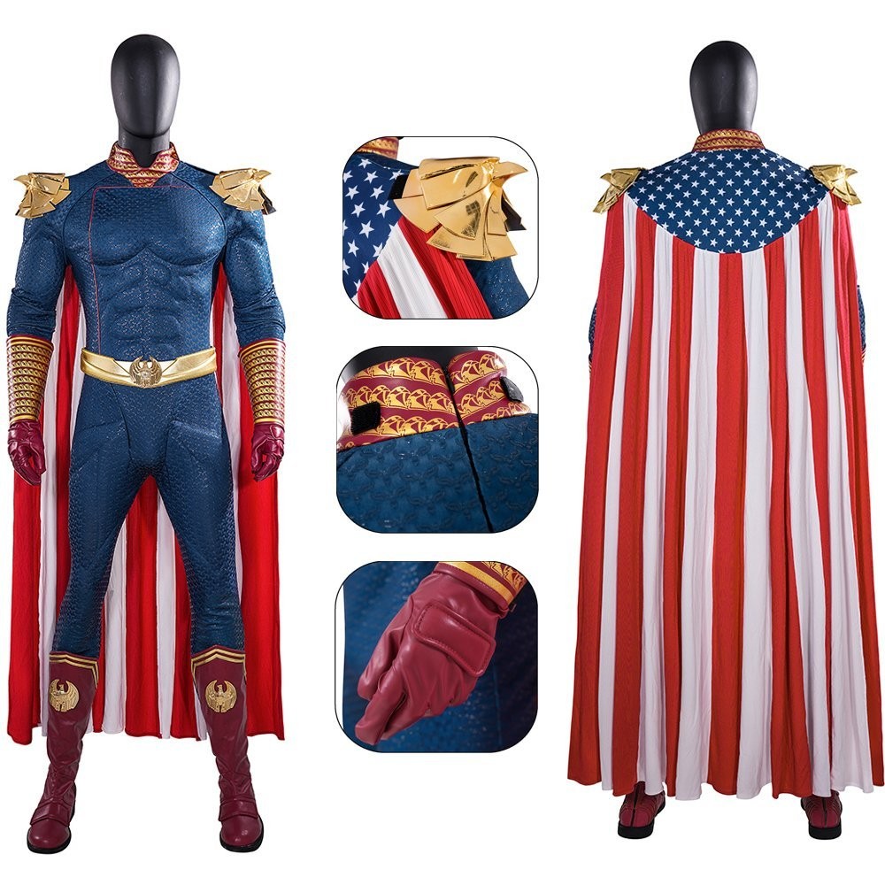 Homelander Cosplay Costumes Upgraded Superhero Suits from The Boys