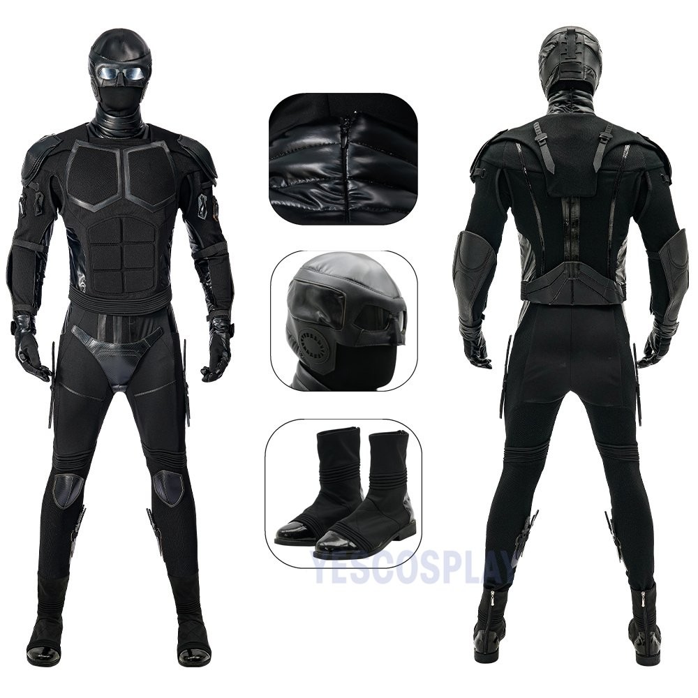 The Boys Season 3 Black Noir Cosplay Costumes