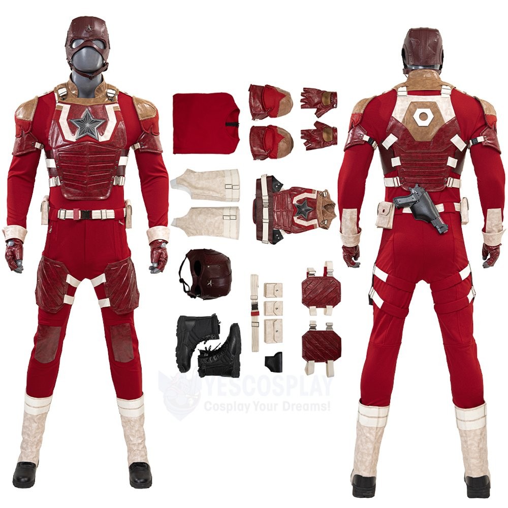 Red Guardian Cosplay Costumes Thunderbolts Captain Russia with Helmet