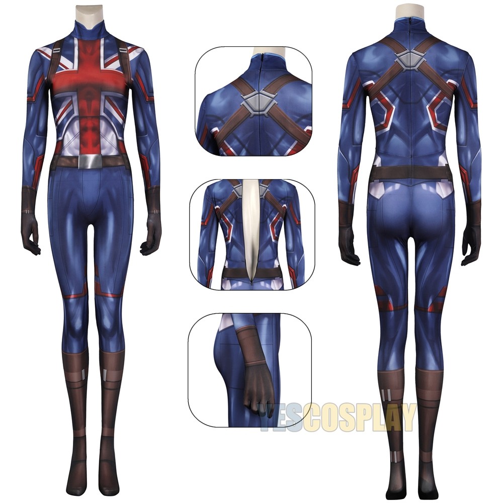 What If Captain Carter Costume Peggy Carter Cosplay Suit