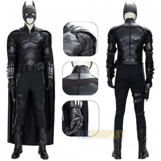 2021 Bruce Wayne Cosplay Costumes Bruce Wayne Leather Batsuit For Halloween