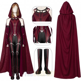 2021 New Wanda Cosplay Costume WandaVision Scarlet Witch Suit