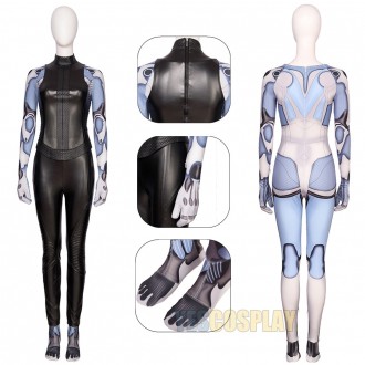 Alita Battle Angel Cosplay Costumes Black Suit with Jumpsuit