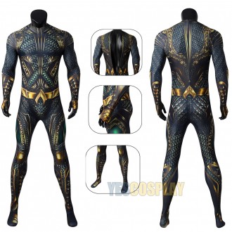 Arthur Curry Cosplay Costume Spandex Tight Cosplay Jumpsuit