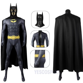 Bruce Wayne Cosplay Costumes Michael Keaton Halloween Jumpsuit