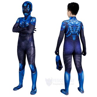 Kids Blue Beetle Cosplay Costumes Jaime Reyes Cosplay Suit