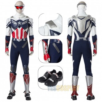 Captain America Costume The Falcon Sam Wilson Cosplay Suit