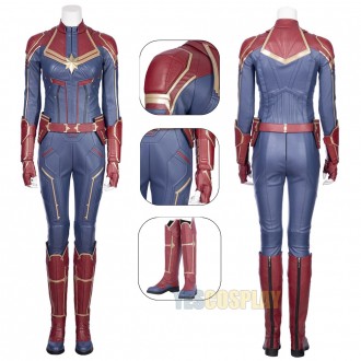 Captain Marvel Costume Carol Danvers Cosplay Suit