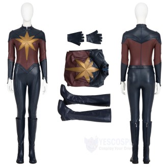 Captain Marvel Cosplay Costume Carol Danvers Halloween Cosplay